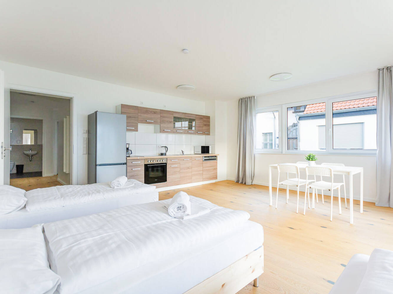 Monteurzimmer, Monteurwohnung, Mieten, Buchen, NRW, view-kitchen,